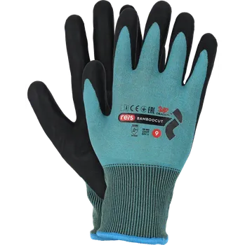 Pracovní rukavice Reis BAMBOOCUT pracovní rukavice 7-10