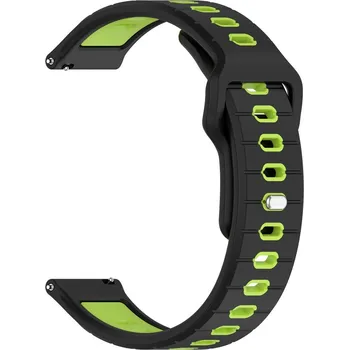 VSECHNONAMOBIL 111858 SPORTY Vyměnitelný silikonový řemínek Garmin Vivoactive 5 / Vivoactive 6 černo-zelený