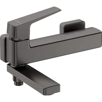 Vodovodní baterie Deante Blur vanová baterie se sklopným výtokem, titan BQL_D12M