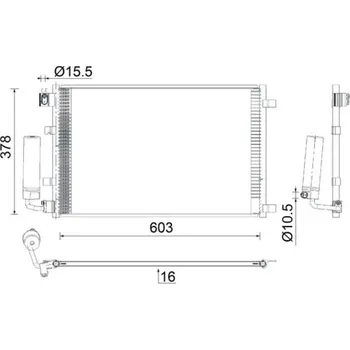 Výparník klimatizace Kondenzátor, klimatizace MAHLE AC 923 000S