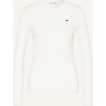 Dámské tričko Lacoste Dámské Tričko S Dlouhým Rukávem, bílá, 40