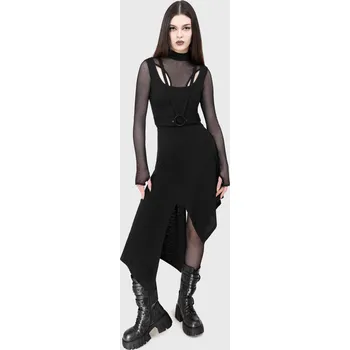 Dámská sukně Krátká sukně Gotika z KIHILIST by KILLSTAR - Crimsolite Skirt - Ženy - černá