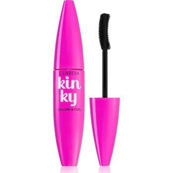 Řasenka Claresa Kinky řasenka pro objem a natočení řas odstín 01 Deep Black 10 g
