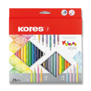 Kresba Pastelky Kores Kolores Style - 26 barev
