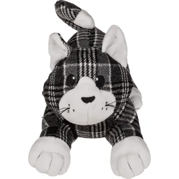 dveřní zarážka Kočka Zarážka Dveří Černá Šedá Bílá Kostkovaná