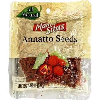 Annatto semínka k barvení pokrmů 50 g - Mama Sita´s