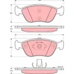 BRZDOVÉ DESTIČKY GDB1406