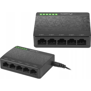 Switch Switch 5portový přepínač 10/100 Mb/s LANBERG
