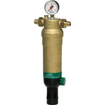 Ochranný vodní filtr Resideo BRAUKMANN F76S jemný filtr odkalovací, DN40, 1 1/2" FF, 16bar, 40°C, závitový, jemný, se zpětným proplachem, mosaz