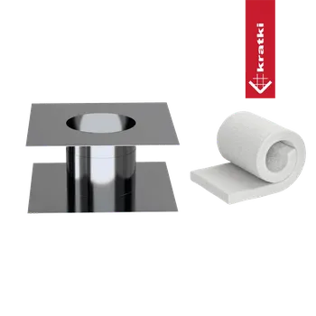 Kouřovod Kratki ADAM DW Stěnový průchod fi 180 nastavitelný s