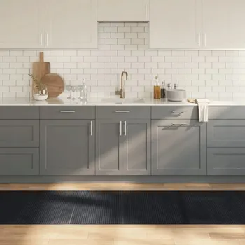 Koberec Koberec obdélníkový, černý, 80x500 cm, bambusový