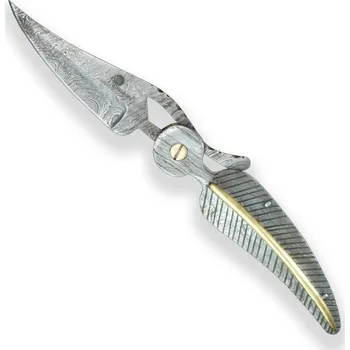 kapesní nůž Zavírací lovecký damaškový nůž Dellinger Freydis Clip