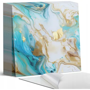 Dlažba Samolepicí vinylové dlaždice Abstraktní vlny a skvrny 20 ks 20x20 cm