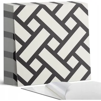 Dlažba Samolepicí vinylové dlaždice, pletený geometrický vzor, 20 ks, 20x20 cm