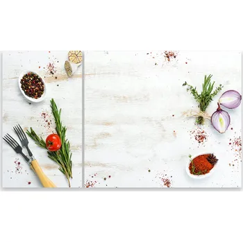 Kuchyňské prkénko Skleněná Ochranná Deska a Krájecí Prkénko | Indukce, Sporák ds-0117