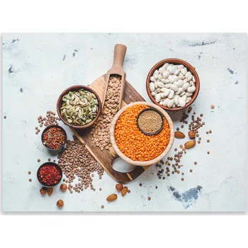 Obraz Skleněná Ochranná Deska a Krájecí Prkénko | Indukce, Sporák ds-0187