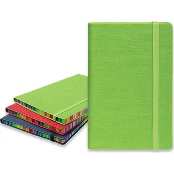 Zápisník COLOR NOTE I poznámkový zápisník s gumičkou 90x140 mm, zelený