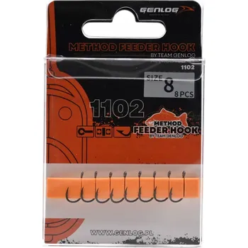 Rybářský háček Háčky do země, s protihrotem Genlog 1102 Chinu Ring Matt 8 ks
