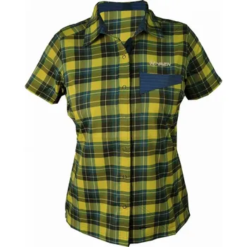 Cyklistické oblečení HAVEN košile - AGNESS SLIMFIT - modrá/žlutá XS