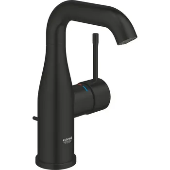 Vodovodní baterie GROHE Essence - Páková umyvadlová baterie, velikost M, černá matná 234622431