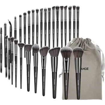 Kosmetický štětec Profesionální sada štětců na make up s taštičkou | kosmetické potřeby 30 ks - Černá zbraň
