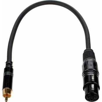 Audio kabel pro snake TPA 1003 FR adaptérový kabel XLR F na RCA M 0.3m
