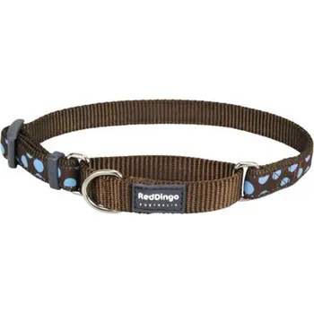 Vodítko pro psa Obojek polostahovací RD 15 mm x 26-40 cm - Blue Spots on Brown