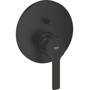 Vodovodní baterie GROHE Lineare - Páková baterie s 2-směrným přepínačem, černá matná 240642431