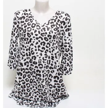 Dámská halenka Dámská halenka vel. XL černobílá