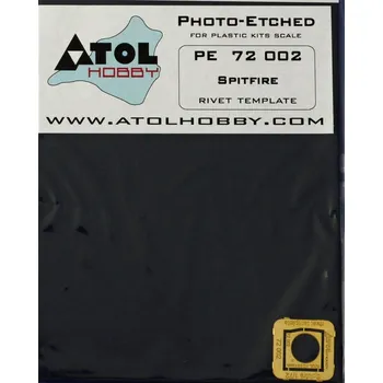 Plastikový model Atol hobby 1/72 Spitfire - river template (PE set)