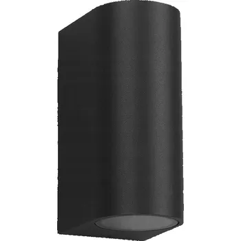 Venkovní osvětlení LED VENKOVNÍ SVÍTIDLO ČERNÉ NÁSTĚNNÉ ZAHRADNÍ GU10