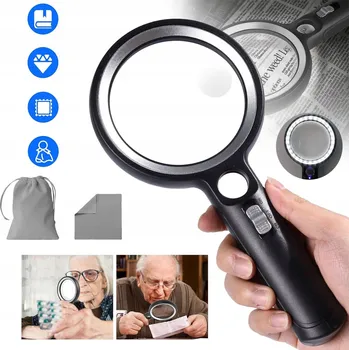 IP kamera Lupa černá 10x 20x 45x s LED podsvícením