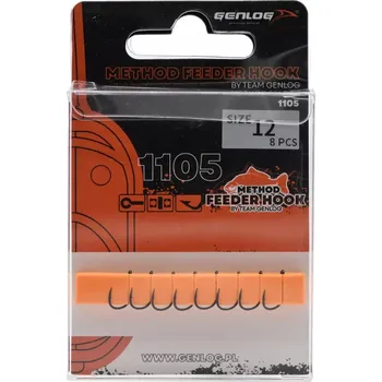 Rybářský háček Zemní Háčky s protihrotem Genlog 1105 Iseame Ring Matt 8 ks