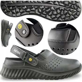 Pracovní obuv PRACOVNÍ SANDÁLY ARTRA 702 SB Černé vel. 38 LEHKÉ PRODYŠNÉ S OCELOVOU ŠPIČKOU