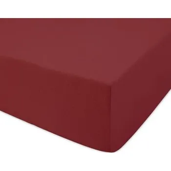 Prostěradlo Prostěradlo jersey s gumou 90x200 bordó
