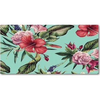 Obraz Kuchyňský panel Tropické květy 140x70 cm + LEPIDLO