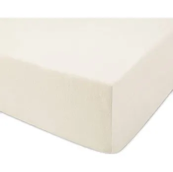 Prostěradlo Prostěradlo s gumou 90x200 jersey 100% BAVLNA barva ecru