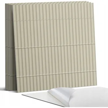 Dlažba Sada samolepících PVC dlaždic Vzor vodorovných proužků 4 ks 50x50 cm