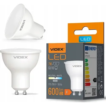 Žárovka LED žárovka 7W GU10 230V 600lm neutrální bílá VIDEX