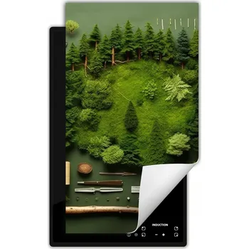 Obraz Ochranná podložka na indukci dekorativní, rolovací do kuchyně, potisk 30x52 wm0338