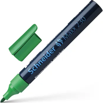 PERMANENTNÍ POPISOVAČ SCHNEIDER MAXX 230 KULATÝ 1-3 MM ZELENÝ