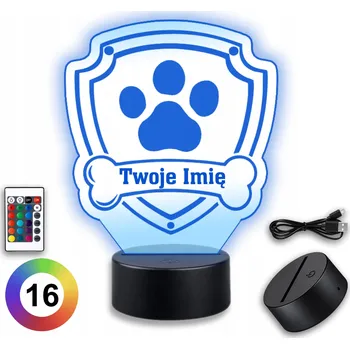 Lampička Noční lampa Koala Wood, vícebarevná