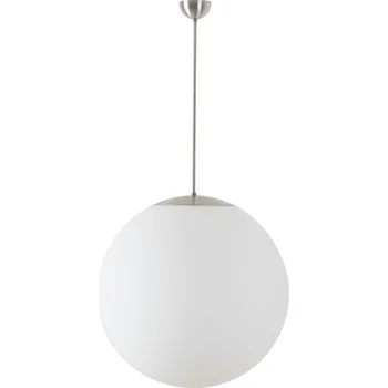 OSMONT ADR60229 ADRIA P5 závěsné skleněné svítidlo nerez broušená / bílá IP40 3000 K 48W LED