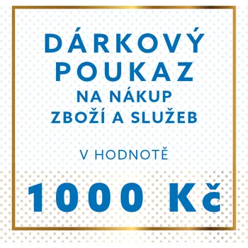 Dárkový potravinový koš Dárkový poukaz na nákup zboží a služeb v hodnotě 1 000 Kč