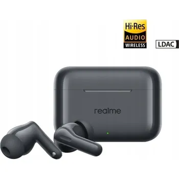 Sluchátka Bluetooth sluchátka s AI ANC potlačením hluku a výdrží 50 hodin Realme Buds T200, černá