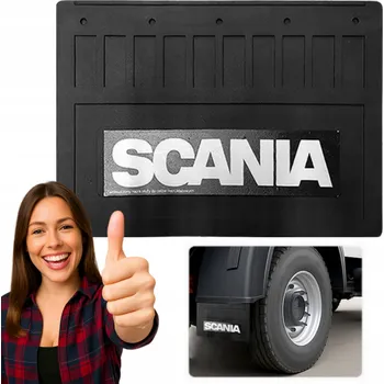 autokoberec Zástěrka lapač nečistot SCANIA guma POTISK 40x29