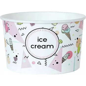 Jednorázové nádobí Kram dózy na zmrzlinu 37068 245 ml vícebarevné 25 ks