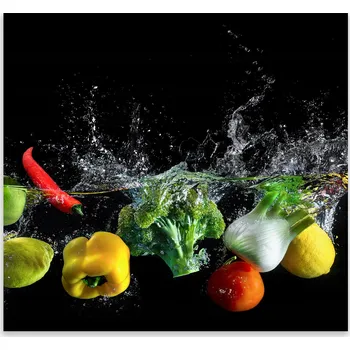 Kuchyňské prkénko Skleněná Ochranná Deska a Krájecí Prkénko | Indukce, Sporák ds-0449