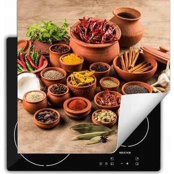 Obraz Ochranná podložka na indukci s ozdobným rolováním do kuchyně tisk 60x52 wm0401