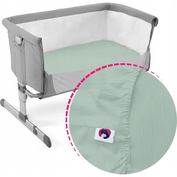 Prostěradlo PROSTĚRADLO S GUMOU DO PŘISTÝLKY CHICCO NEXT2ME 50×83 MUŚLINOWE